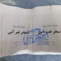 بلیت استخر قصر ابی به ارزش 500 تومن