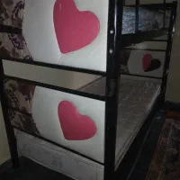 تخت دوطبقه فلزی|تخت و سرویس خواب|ایذه, |دیوار