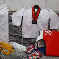 لباس تکواندو،هوگو،زانو بند،کمربند