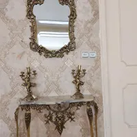 آیینه شمعدان  تمام برنز