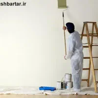 نقاشی ساختمان با کیفیت و تضمین|خدمات پیشه و مهارت|مشهد, الهیه|دیوار