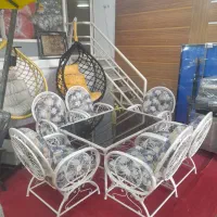 مدل بیضی ویلایی باغی حیاطی میز صندلی