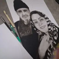 سفارش نقاشی رنگ روغن و سیاه قام چهره