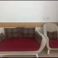 مبل هف نفر تمیز سالم بامیز عسلی