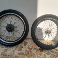 دوعدد رینگ و لاستیک سایز ۲۰