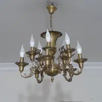 لوستر برنز ۵شاخه۱۰شعله