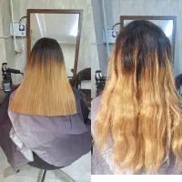 آموزش درلاینهای کراتین ،رنگ مو،کوتاهی موخوره گیری