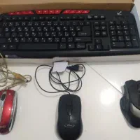 کیبورد و دوعدد موس