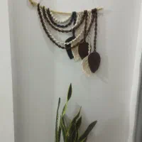 کار هنری بافت مکرومه