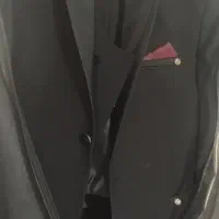 کت و شلوار همرا جلیقه رنگ مشکی پسرانه