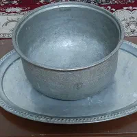 بادیه و سینی مسی|کلکسیون اشیاء عتیقه|گلپایگان, |دیوار