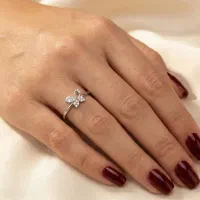 انگشتر نقره ظریف مینیمال دخترانه|جواهرات|اصفهان, چرخاب|دیوار