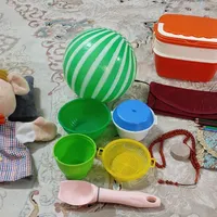 ظرف غذا سه طبقه توپ عروسک جامدادی