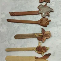 بوک مارک  پین مو ، زیورالات چوبی