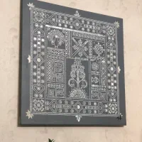 تابلو لیپان ارت فول ایینه کاری