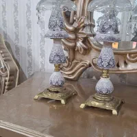 یک جفت شمعدان برنز