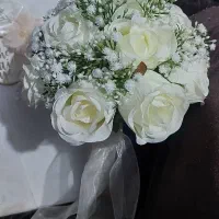 وسایل عقد عروسی روسریکفش سفید قرآن دسته گل عروس|لباس|اردبیل, |دیوار