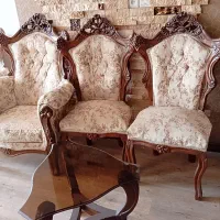 مبل نه نفره کرم رنگ|مبلمان خانگی و میز عسلی|تهران, نارمک جنوبی|دیوار