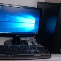 کامپیوتر کامل با رم 8 گیگ مانیتور 19 اینچ الجی