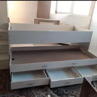 تخت دو طبقه جا دار|تخت و سرویس خواب|مشهد, کارمندان دوم|دیوار