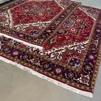 فرش دستباف (بساک) جفت ۶ م اصل هریس نو|فرش|مشکین‌دشت, |دیوار