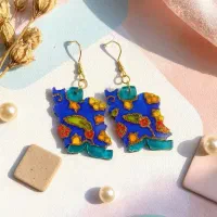 گوشواره دست ساز نقاشی شده