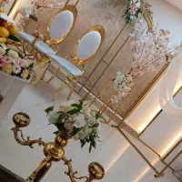 سفره عقد -جایگاه عروس -گل ارایی