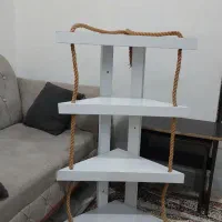 قفسه یا کتابخونه ام دی اف رنگ سفید