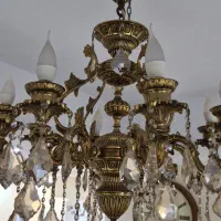 لوستر ۸شاخه برنز در حد نو