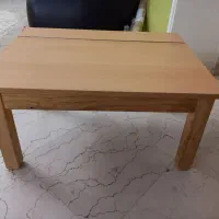میز تحریر کوتاه چوبی