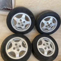 رینگ و لاستیک میتسوبیشی لنسر 1993،سایز 13،پراید