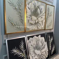 تابلو 3 لت زیتون کاملا برجسته