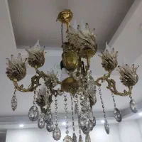 لوستر برنجی ۱۰ شعله