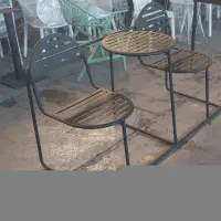 صندلی میز کافه ویلا رستوران ست دونفره بالکن تراس|میز و صندلی غذاخوری|ری, علایین|دیوار