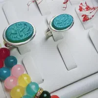 انگشتر نقره مردانه و زنانه مدل ۱۰۹/عقیق سبز|جواهرات|تهران, نیروی هوایی (پیروزی)|دیوار