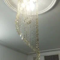 لوستر کریستالی تمیز وسالم|لوستر و چراغ آویز|قم, شهرک فاطمیه|دیوار