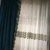 پرده مخمل وحریر پرده گل برجسته