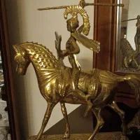 تندیس سوار رومی تمام برنج