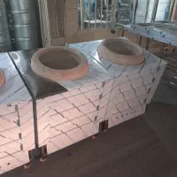 تنورگلی استیل متحرک چرخدار تنور گلی / تنورگازی