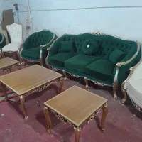 مبل استیل راحتی کلاسیک گردو راش مبل زمرد|مبلمان خانگی و میز عسلی|رباط‌کریم, |دیوار