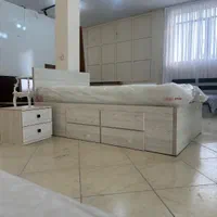 تخت ۹۰ تخت ۱۲۰ تخت دونفره پاتختی دارور آینه|تخت و سرویس خواب|مشهد, آبکوه|دیوار
