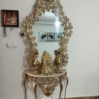 اینه شمعدان برنز