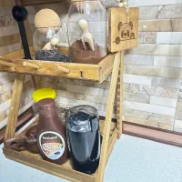 استند چوبی قهوه کافی بار