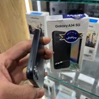 Samsung A34 5G مشکی 128/8 تمیز و بدون|موبایل|سنندج, |دیوار