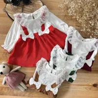 سارافون نوزادی یلدایی رنگ قرمز