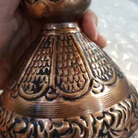 میوه خوری مس سیاه قلم،ظرف مسی قطر ۳۰ ارتفاع ۲۴سانت|ظروف سرو و پذیرایی|تهران, مرزداران|دیوار