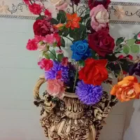 گل و گلدان|گل مصنوعی|میانه, |دیوار