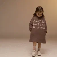 ست دورس پیراهنی و جوراب دخترانه