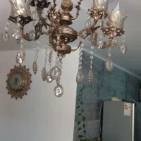 لوستر ۳ شاخه برنزی