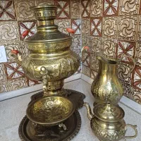 سماور ذغالی برنجی